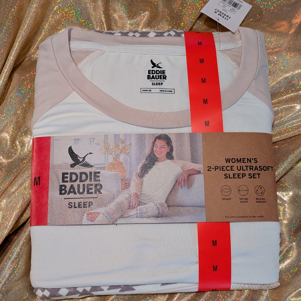 Eddie Bauer Women's 2-Piece Ultrasoft Sleep Set. Medium NWT